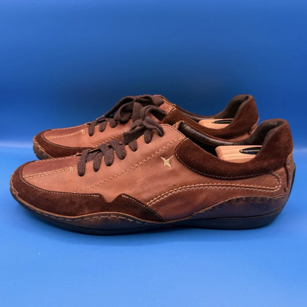 Pikolinos Fuencarral EU 45 Leather Hand Stitched Mod Designer Driving Shoes